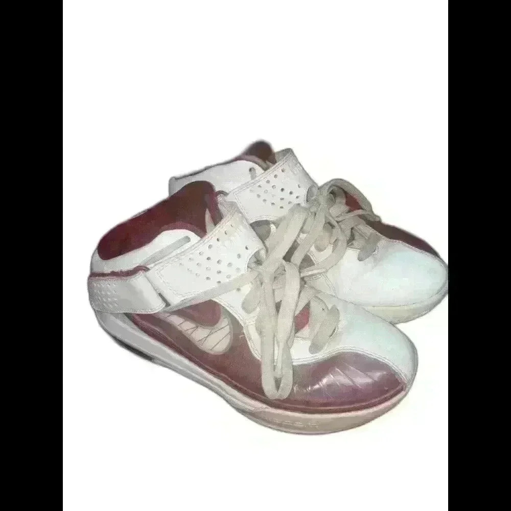 2011 Lebron James Nike Zoom Shoes Red & White Size 6